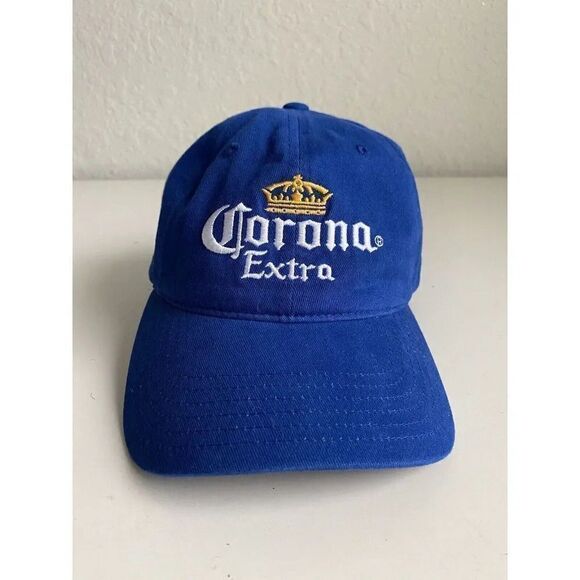 Corona Extra Hat Cap Blue Embroidered Adjustable Strapback Beer Mexico Men's NEW - Picture 1 of 9